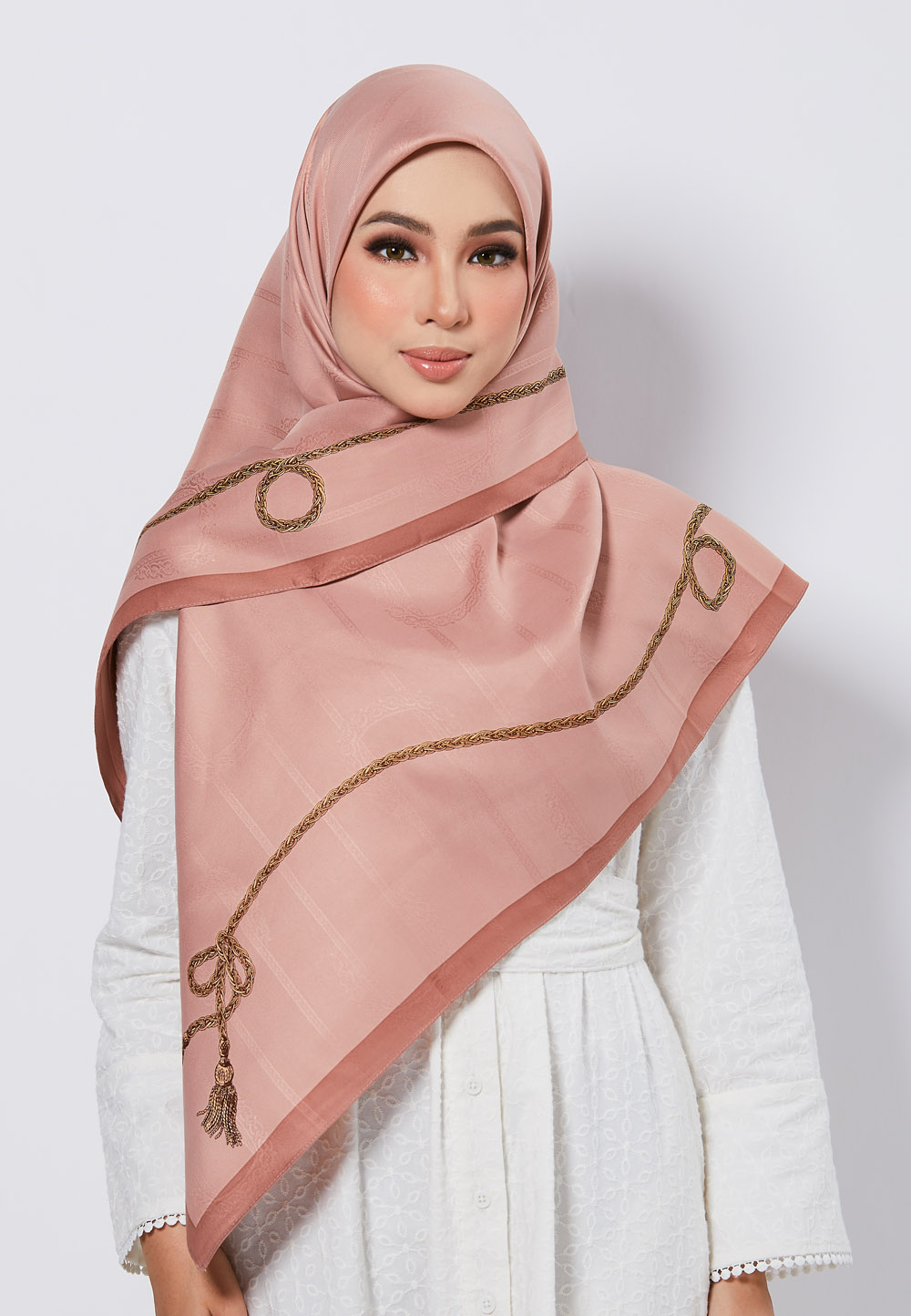 SQ MAYRAA JACQUARD TWILL IN DUSTY PINK